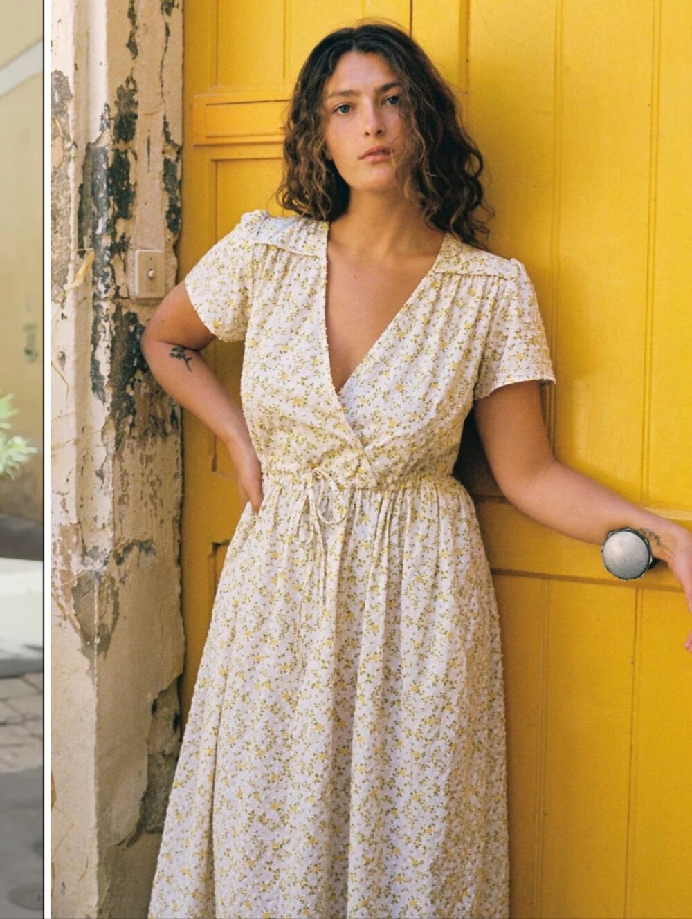 Christy Dawn Sunspray Lined Yellow White Floral One Size